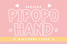 Pipopo Hand - Kids Outline Font