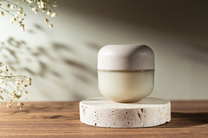 Cosmetic product in modern minimalis, a Beauty & Fashion Photo by Edalin's Store