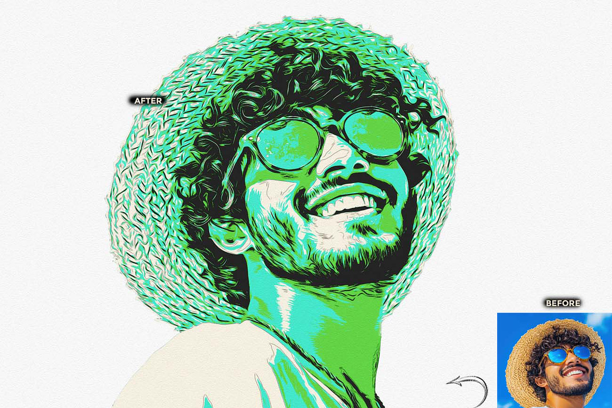 VECTOR PAINT FUSION FX Ps ACTION, an Action Add-On by Studio Retouch (Photo 9 of 11)