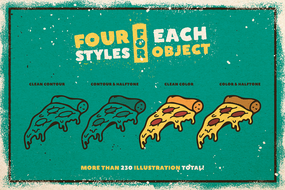 Old School Illustration Set, an Object Illustration by Vintage Voyage Supply (Photo 4 of 14)