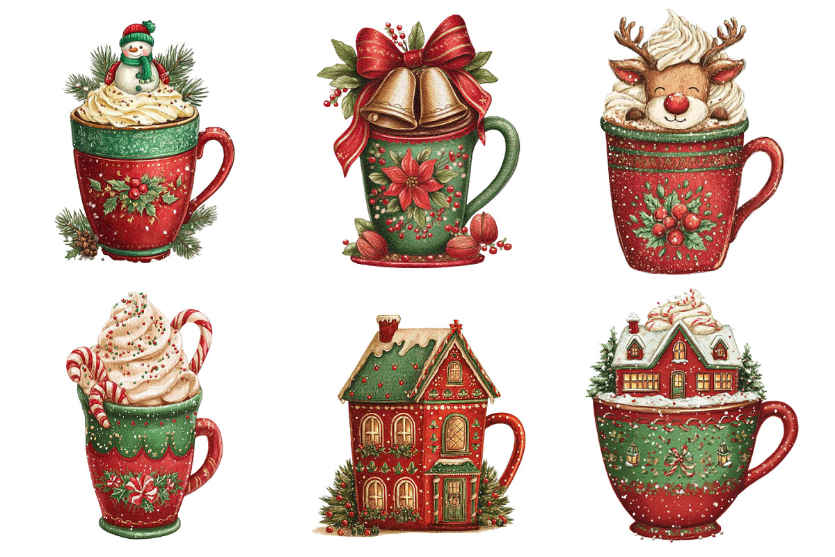 Christmas Vibes Cocoa Clipart, an Illustration by Daily.Designs (Photo 4 of 5)