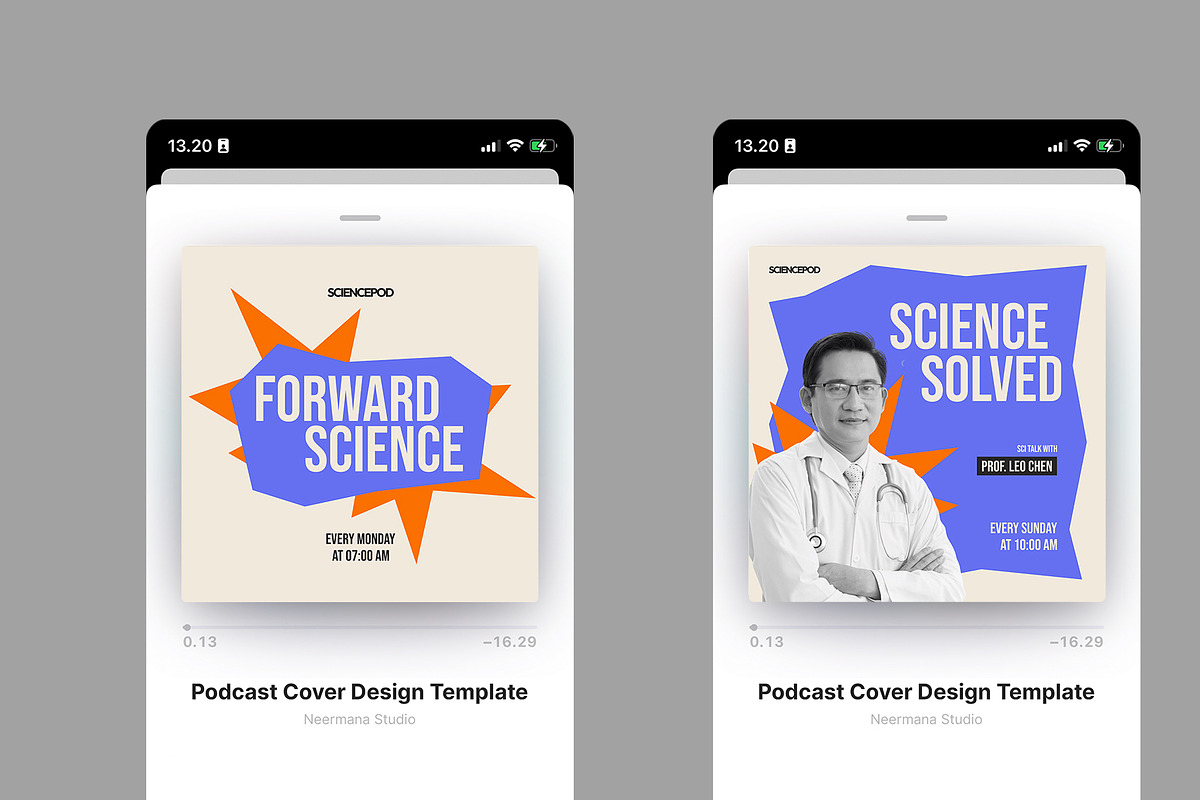 Science Podcast Cover, a Social Media Template by Neermana (Photo 3 of 4)