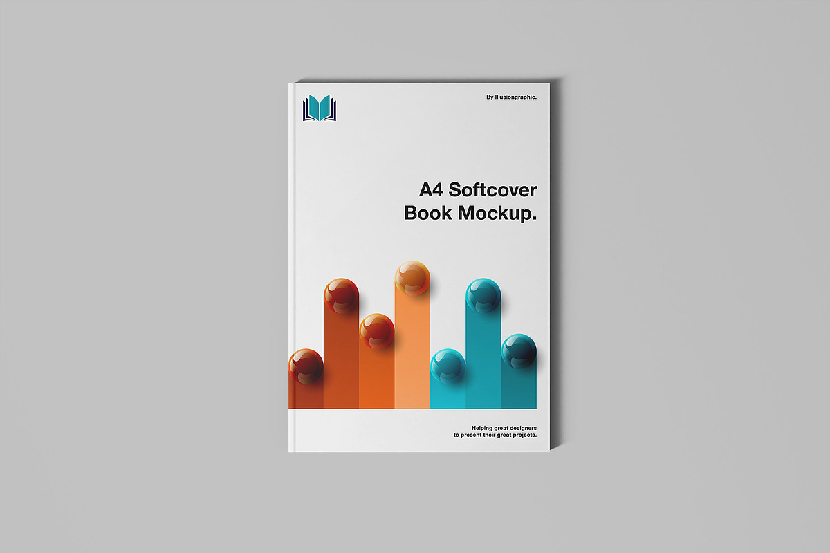 A4 Softcover Book Mockup - 10 views, a Books & Magazine Mockup by Illusiongraphic (Photo 9 of 25)