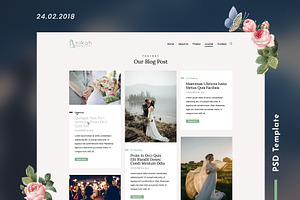 Wedding PSD Template - Nikah