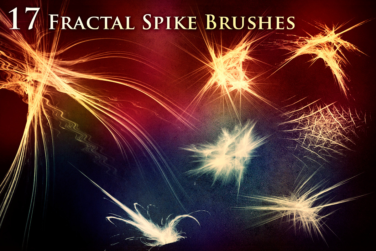 17 Fractal Spike Brushes, a Brush Add-On by xresch