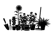 50 Botanical Garden Silhouette bundl, an Illustration by Designs_River (Thumbnail 8 of 51)