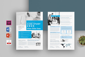 Project Case Study | Word & Indesign, a Flyer Template by obayes