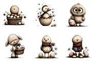 Watercolor Easter Animals Clipart, an Illustration by Sublimation Artist (Thumbnail 7 of 7)