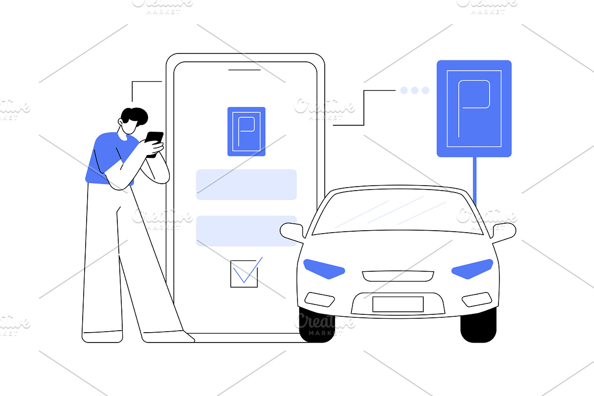 Reserve parking space for your, an Illustration by Visual Generation