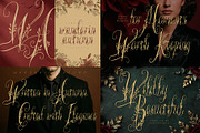 FLORAL DECORATIVE FONT COLLECTION, a Script Font by HypeWorksCo (Thumbnail 8 of 18)