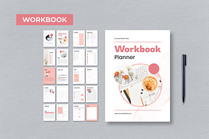 Pink Daily Planner Simple Workbook