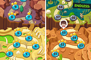 Wooden GUI and Game Level Map BUNDLE, an Illustration by wowu (Thumbnail 10 of 17)