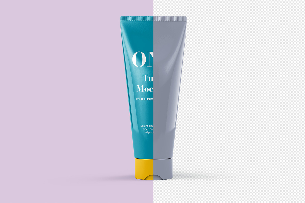 Skincare Tube Mockup 4 view 8 mockup, a Packaging Mockup by Illusiongraphic (Photo 10 of 20)