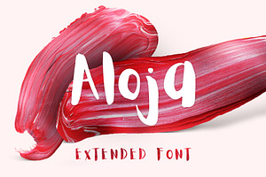 Aloja Extended Brush Font