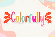 Colorfully | Script Font, a Script Font by Scratchones (Thumbnail 1 of 9)