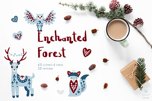 Scandinavian Christmas Animals Set