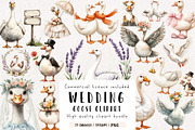 Wedding Goose Clipart, an Illustration by CreationArt (Thumbnail 1 of 9)
