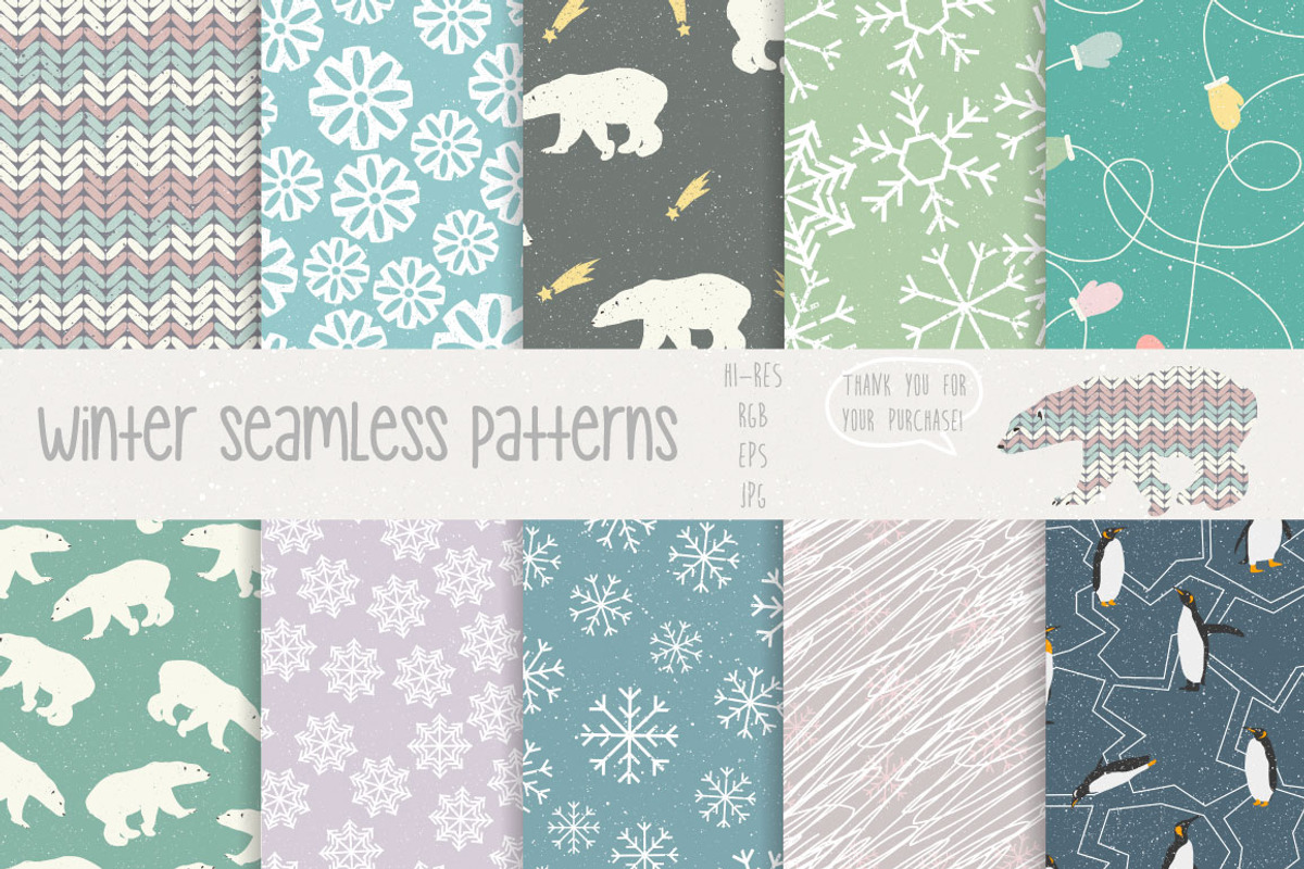 Winter patterns, a Pattern Graphic by Julia Dreams (Photo 5 of 6)