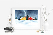 Christmas in the countryside, an Illustration by Floralis (Thumbnail 2 of 3)