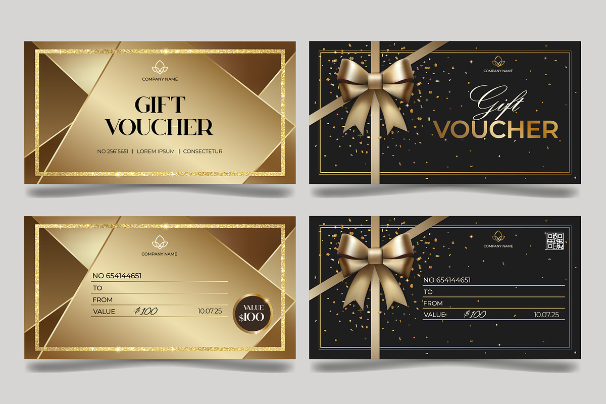 Luxury gift voucher, coupon template, a Templates & Theme by Hanna's ArtLab (Photo 2 of 2)