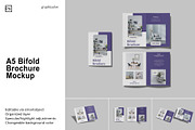 A5 Bifold Brochure Mockup, a Brochure Template by Graphiculon (Thumbnail 1 of 11)