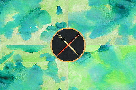True Watercolor. Emerald. preview 5