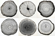Black tree rings collection, a Decorative Illustration by Handmadefont (Thumbnail 5 of 10)