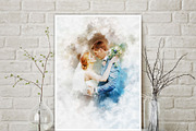 Couples Portrait From Photo, an Action Add-On by Photoshop Action (Thumbnail 3 of 12)
