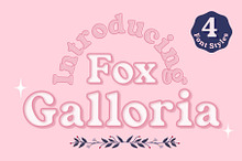 Fox Galloria : 4 Font Styles