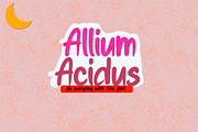 Allium Acidus | Script Font, a Script Font by Scandy Font (Thumbnail 1 of 7)