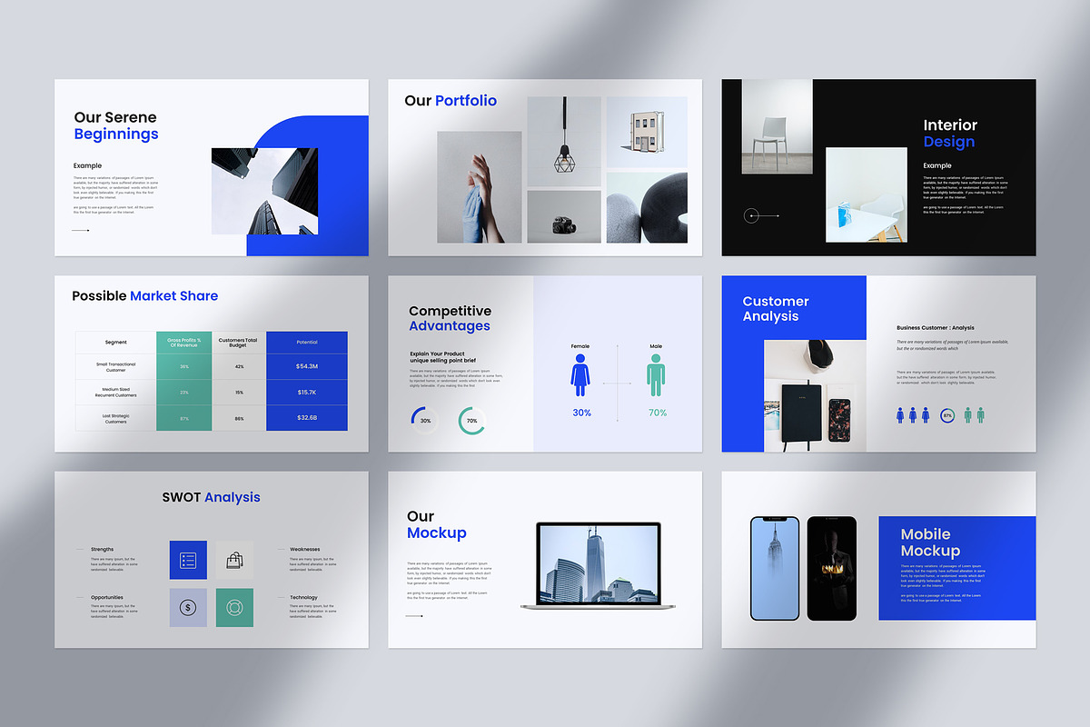 Minimal Presentation Template, a Presentation Template by Slide_Genius1 (Photo 6 of 6)