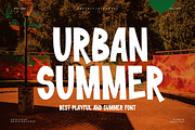 Urban Summer Font, a Sans Serif Font by QR Design Studio (Thumbnail 1 of 6)