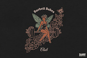 Barbell Babes Club Retro Fitness, an Object Graphic by SharpMarketplace (Thumbnail 1 of 5)