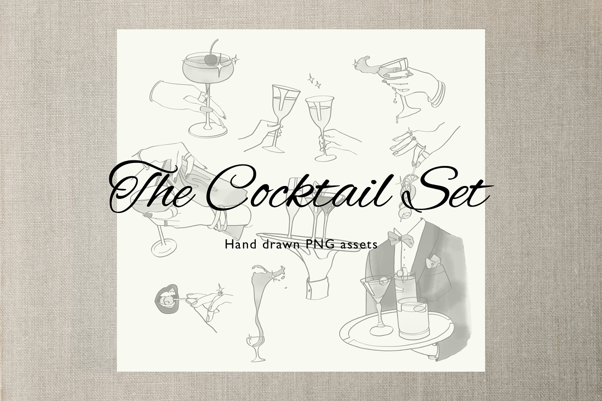 Cocktails Illustration Bundle, a Decorative Illustration by Little Gremlin (Photo 2 of 7)