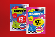 Pink Pop Teen Birthday Invitation, an Invitation Template by graphicook (Thumbnail 1 of 6)