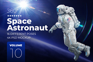 3D Mockup Space Astronaut 10