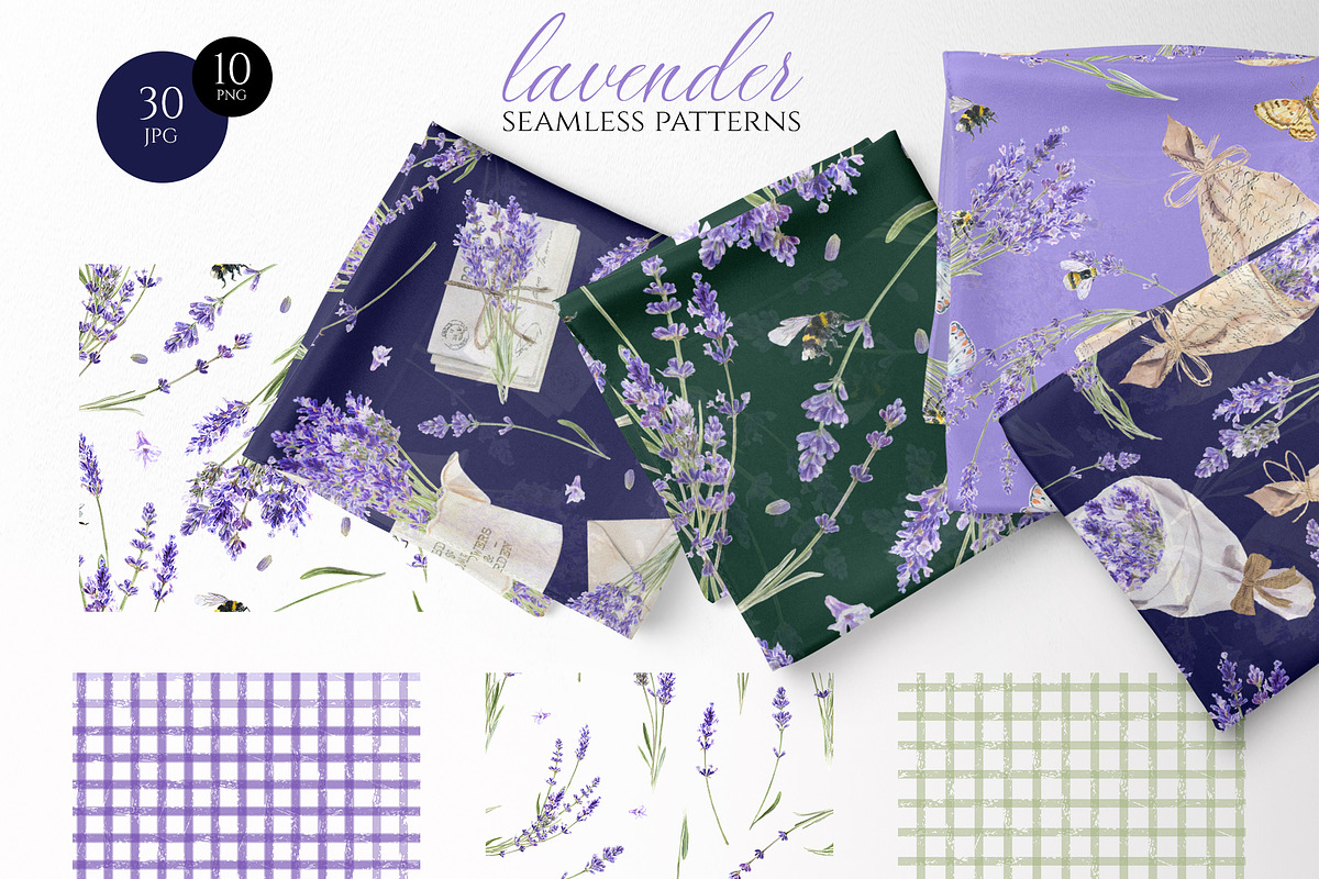 Lavender story | Watercolor set, a Texture Illustration by Elena Dorosh (Photo 5 of 12)