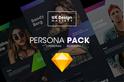 UX Persona Pack for Sketch, a Templates & Theme by UX Design Mastery Shop (Thumbnail 1 of 5)