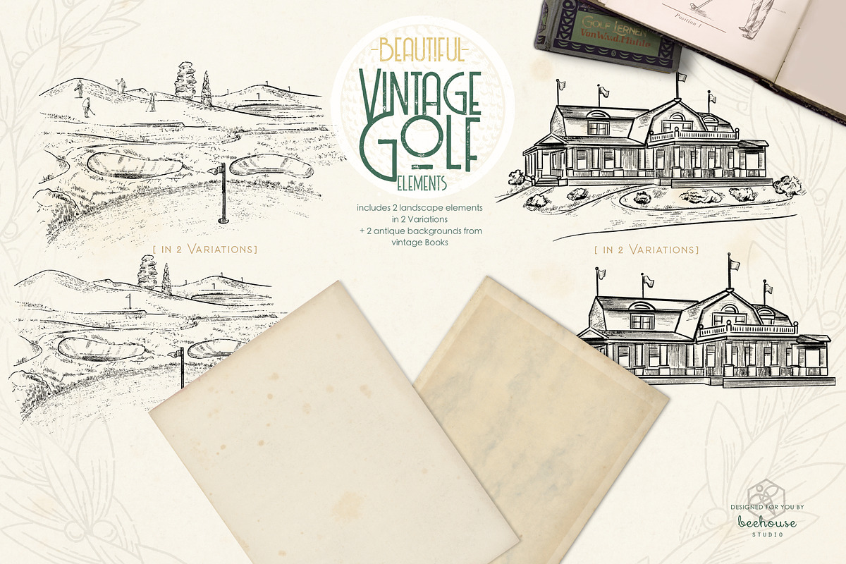 Vintage Golf Illustrations, an Illustration by beehouse studio (Photo 3 of 7)