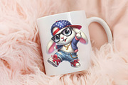 Hip hop bunny Easter day sublimation, an Illustration by RobertsArt (Thumbnail 6 of 7)