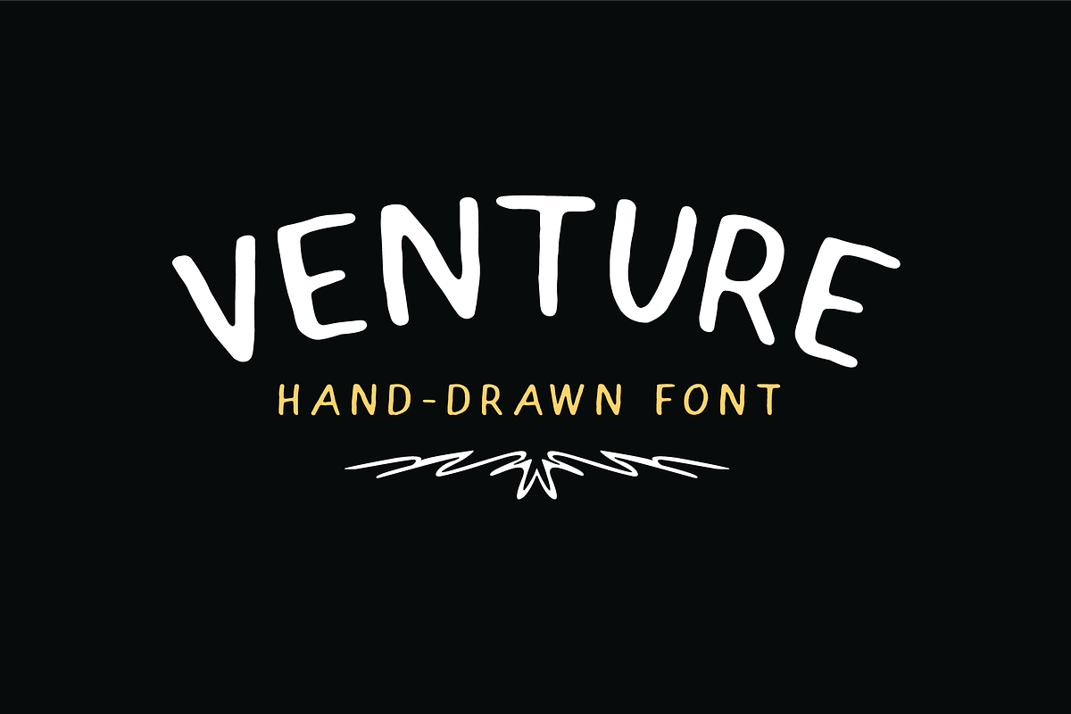 Venture - Hand-Drawn Font preview 2