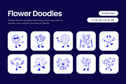 95 Flower Doodles Hand-drawn Icons, an Outline Icon by Prosymbols (Thumbnail 1 of 11)