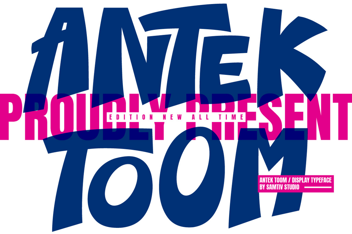 Antek Toom – Urban Bold Display, a Sans Serif Font by Samtiv Studio (Photo 1 of 6)