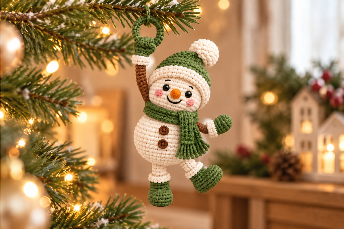 Christmas Snowman Ornament STL, a Characters & Person 3D Model by Layerology (Photo 1 of 3)