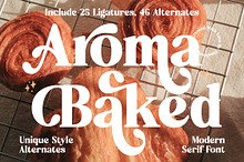 Aroma Baked Modern Serif Display