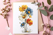 Summer Flowers Clipart, an Illustration by SinaCreation (Thumbnail 8 of 9)