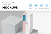 Rectangular Juice Box Mockups, a Product Mockup by megostudi0 (Thumbnail 5 of 6)
