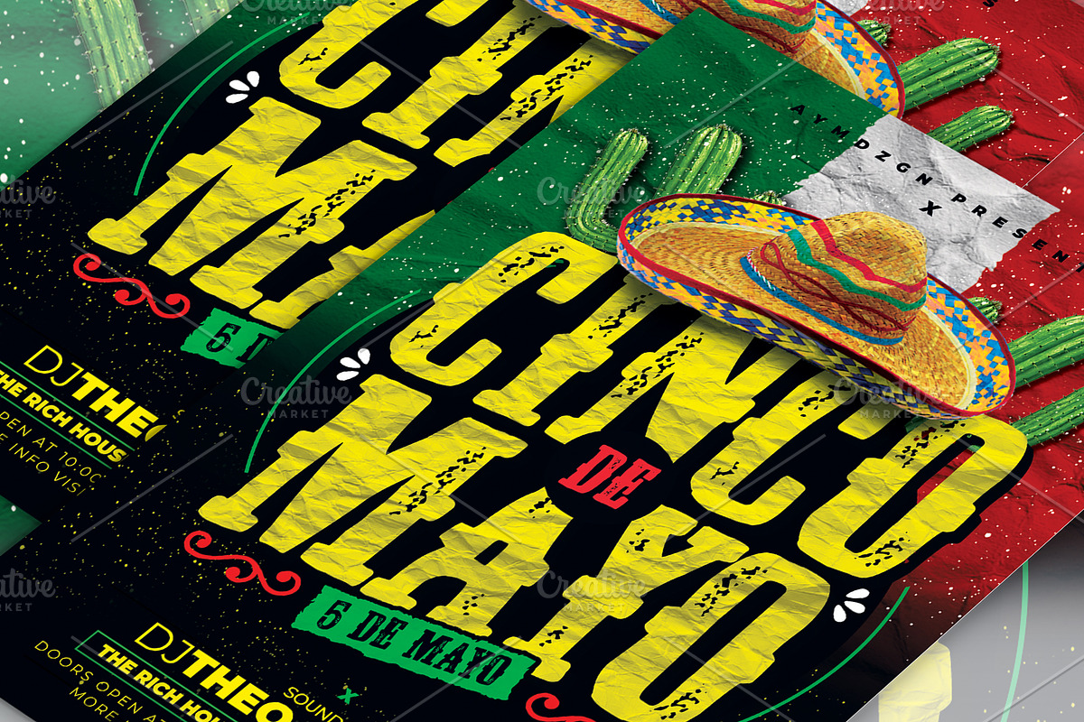 Cinco De Mayo Flyer, a Flyer Template by AyumaDesign (Photo 2 of 2)