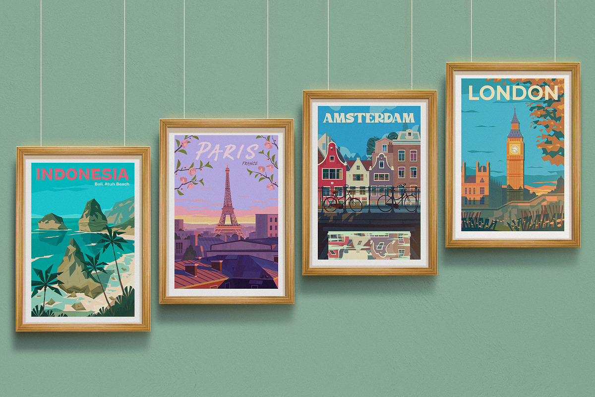 Travel Posters. Part 4., an Illustration by Red Monkey (Photo 6 of 12)
