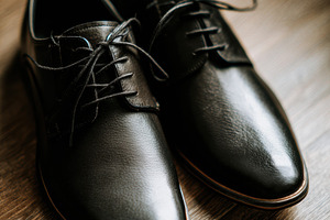 A Pair of Black Leather Shoes, a Beauty & Fashion Photo by Virgo Studio